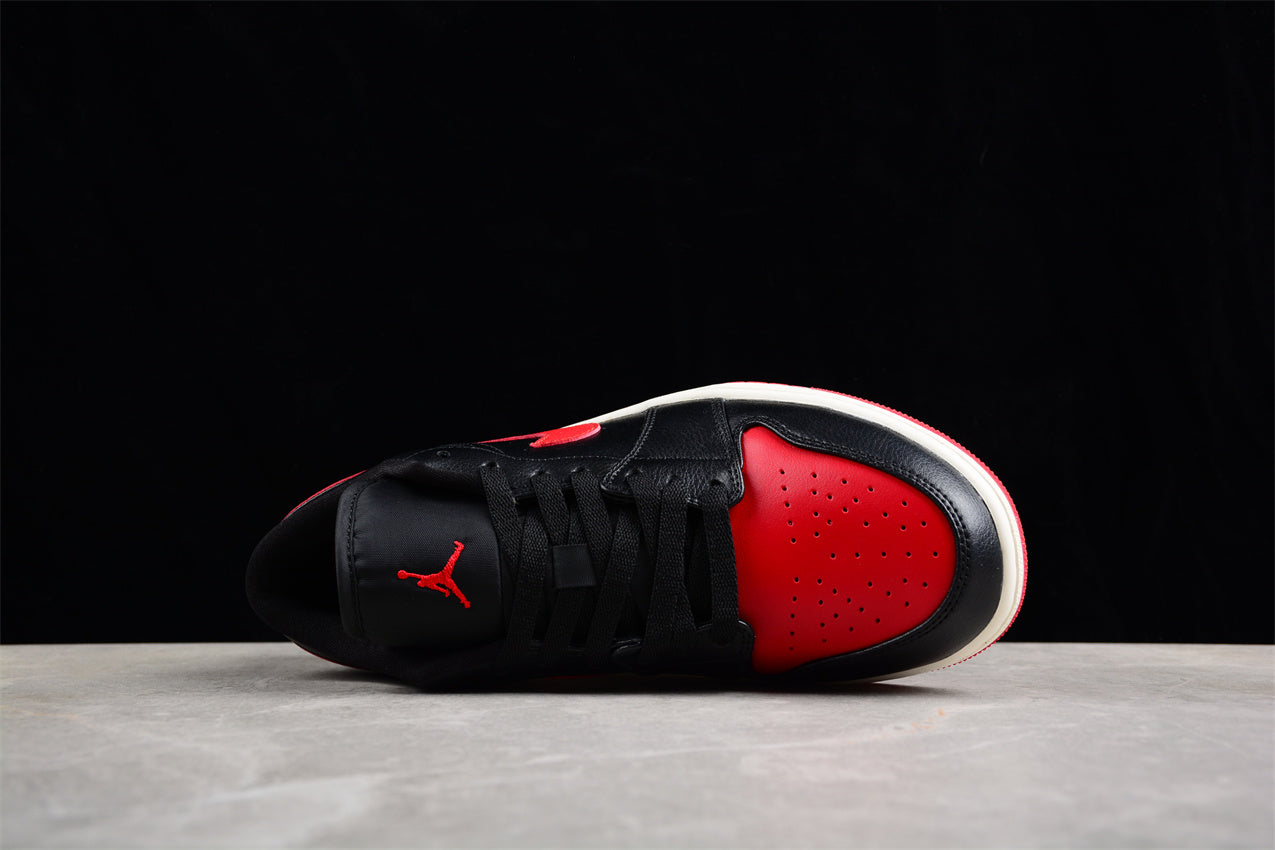 Nike Air Jordan 1 Low "Bred Sail Black Red"