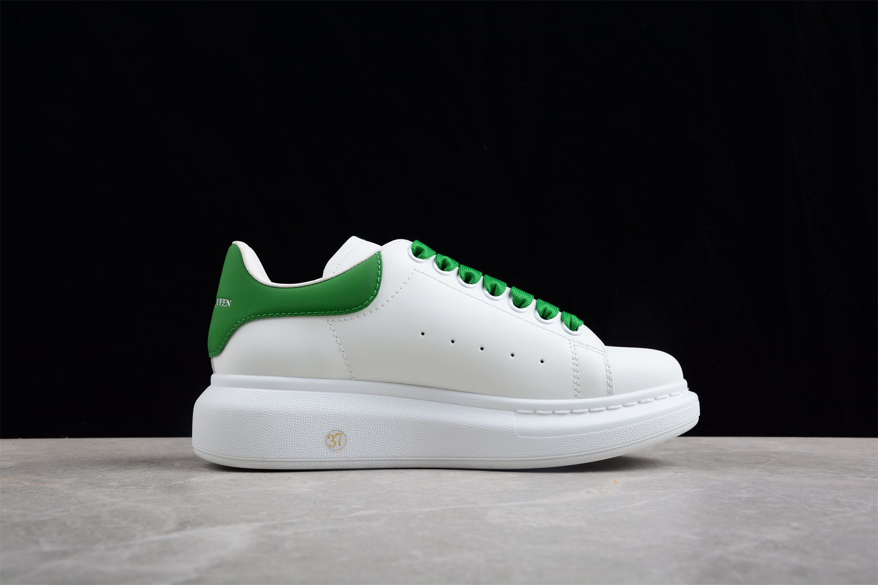 Alexander McQueen Oversized Sneaker in White/Green - Best Reps Website 2025