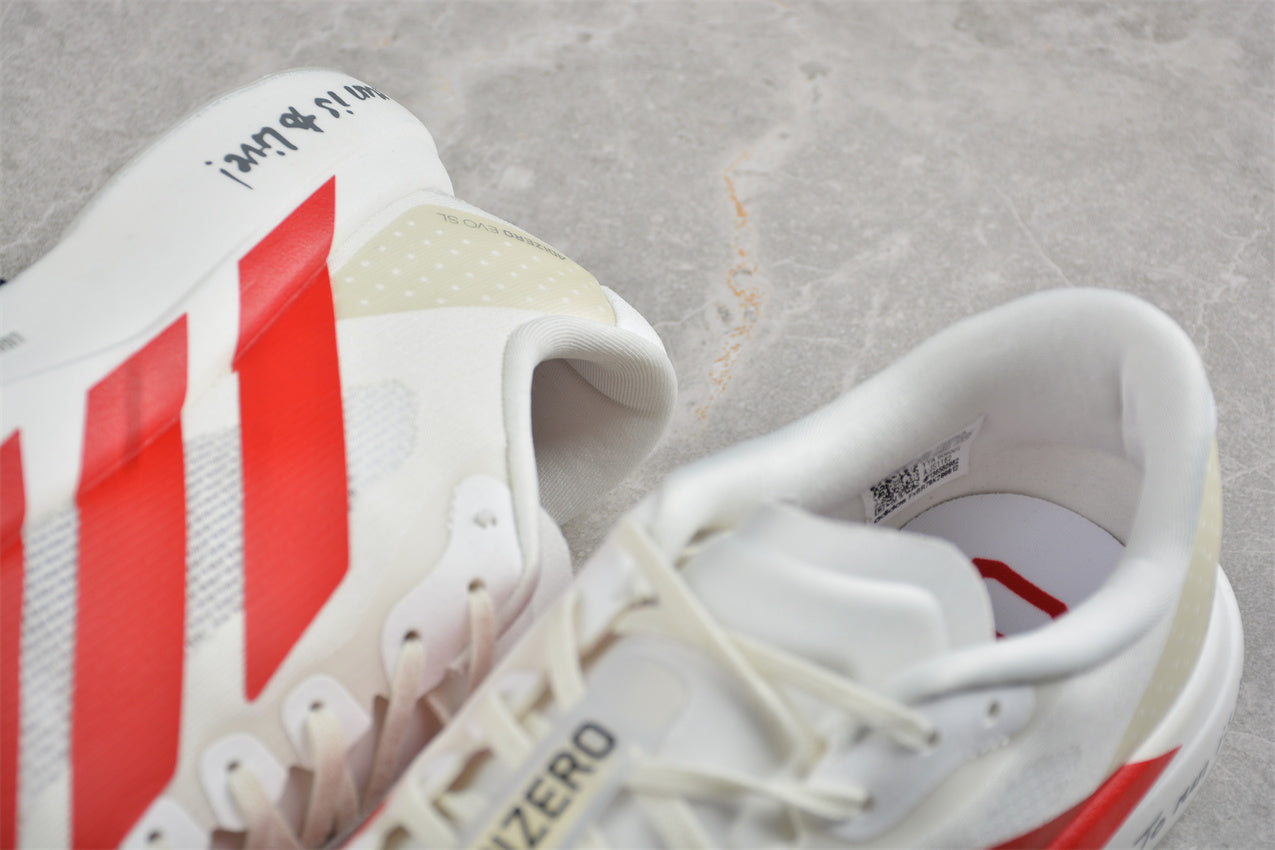  adidas Adizero EVO SL "Off White/Better Scarlet" 