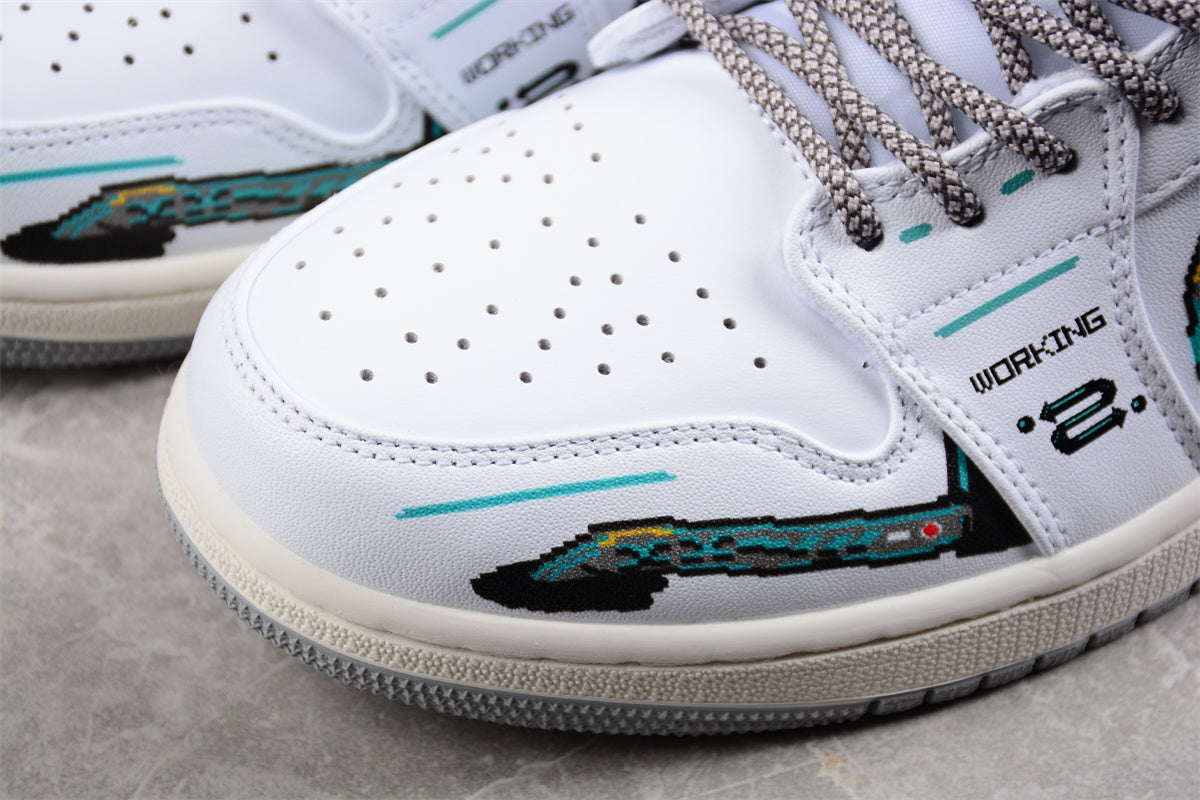 Air Jordan 1 Mid "The Future" White Black - Best Reps Website 2025