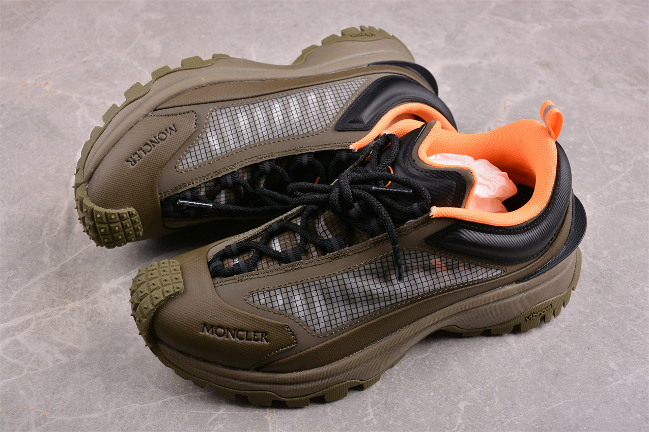 Moncler Trailgrip Lite 2 Low in Olive/Orange - Best Reps Website 2025