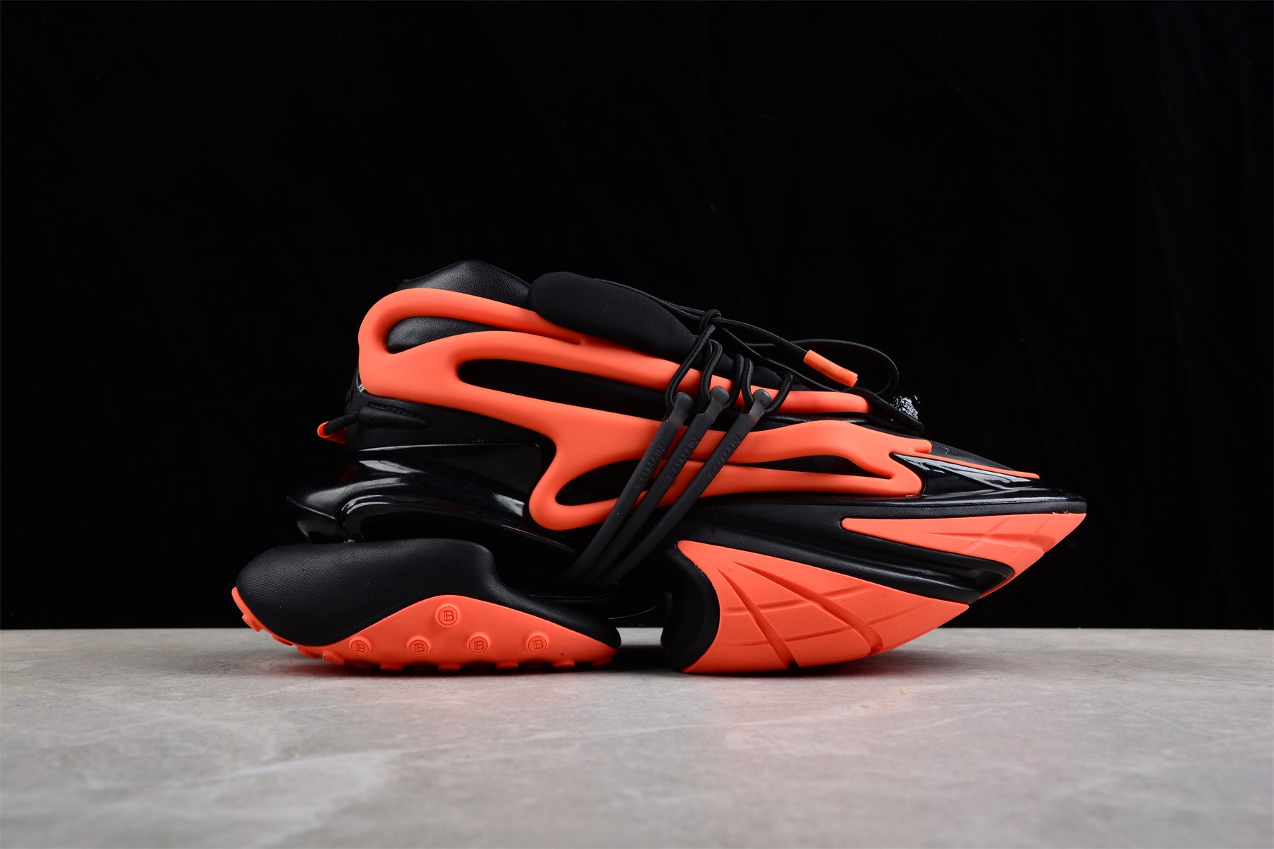 Balmain Unicorn Sneakers in Black/Orange – Neoprene &amp; Leather - Best Reps Website 2025