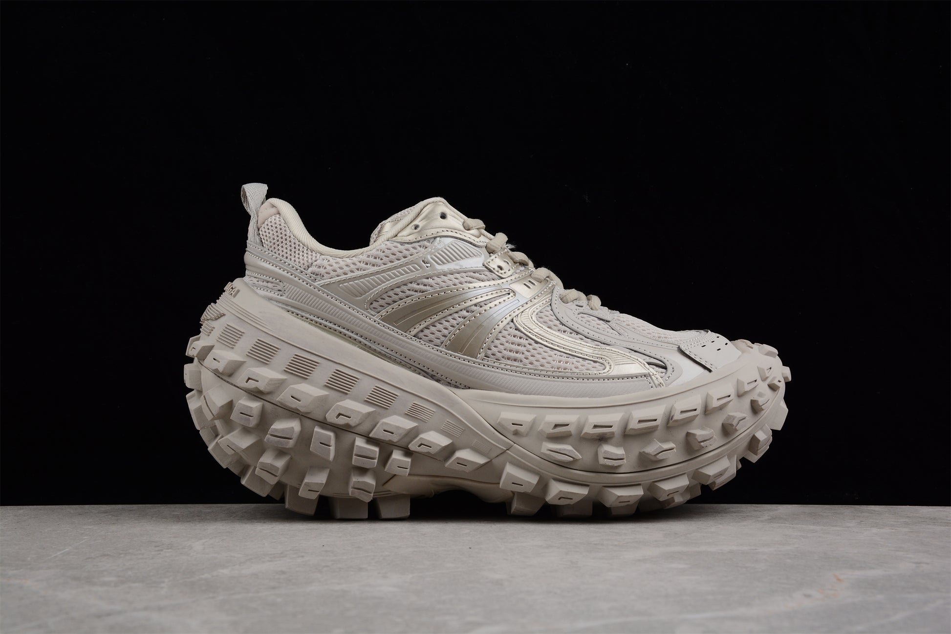 Balenciaga Defender Rubber Platform Sneakers in Beige - Best Reps Website 2025