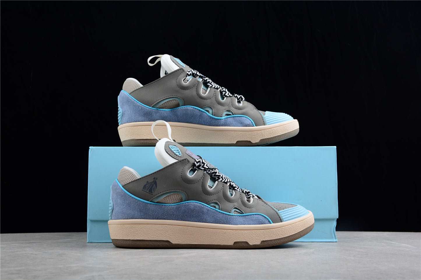 Lanvin Curb Sneaker 'Grey Blue'