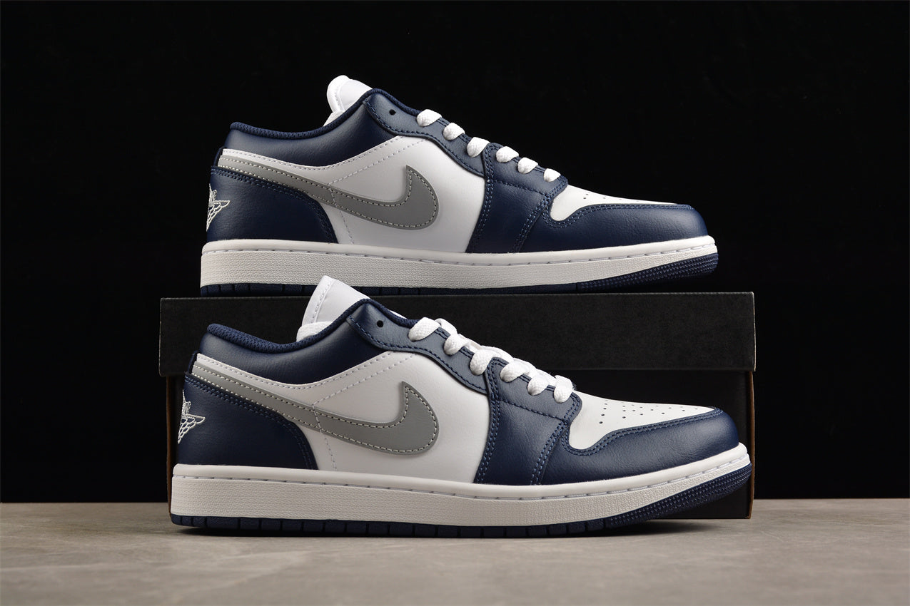 Air Jordan 1 Low 'Midnight Navy Wolf Grey'