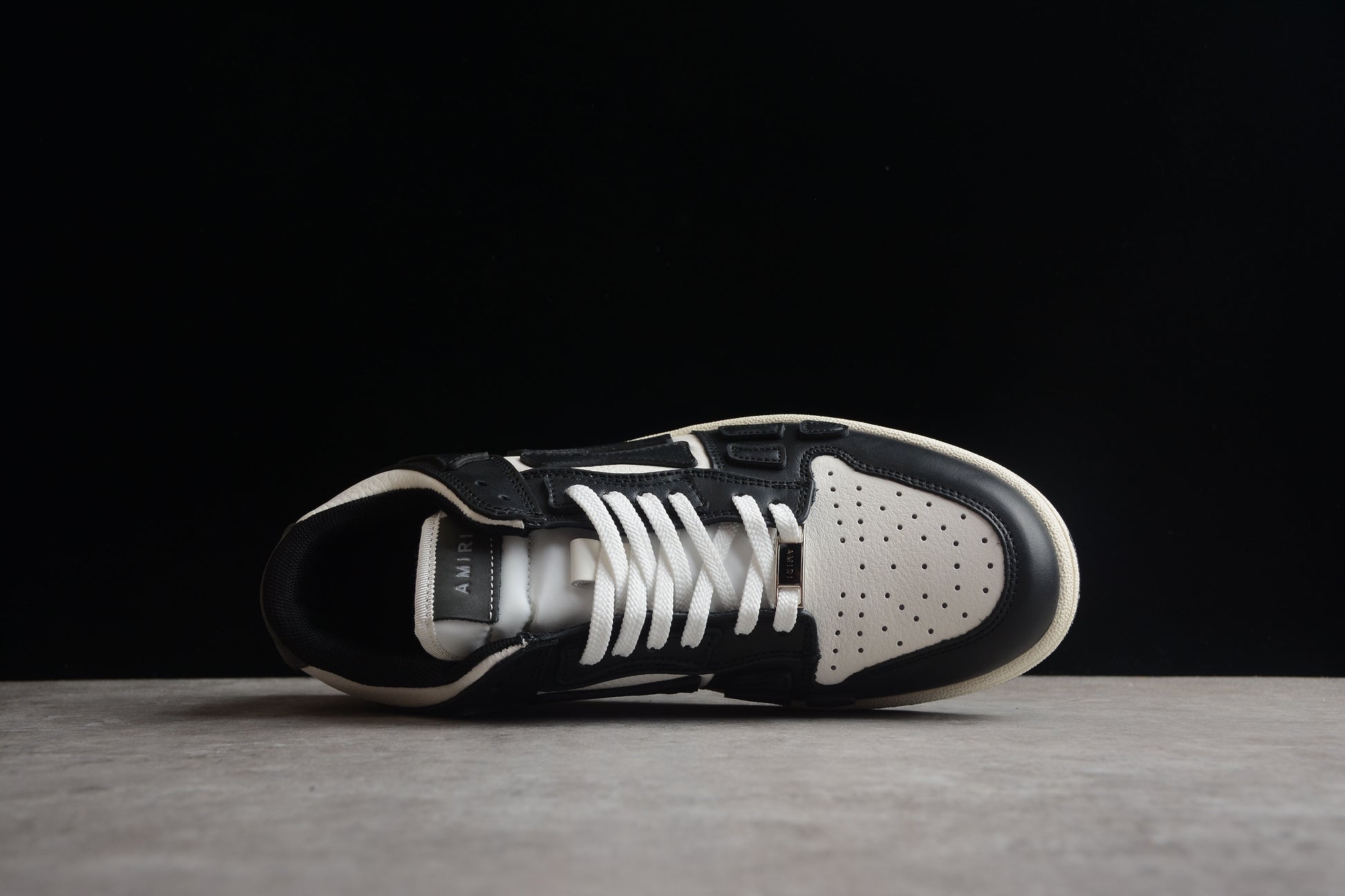 AMIRI Skel Top Low 'Black/White/Black'