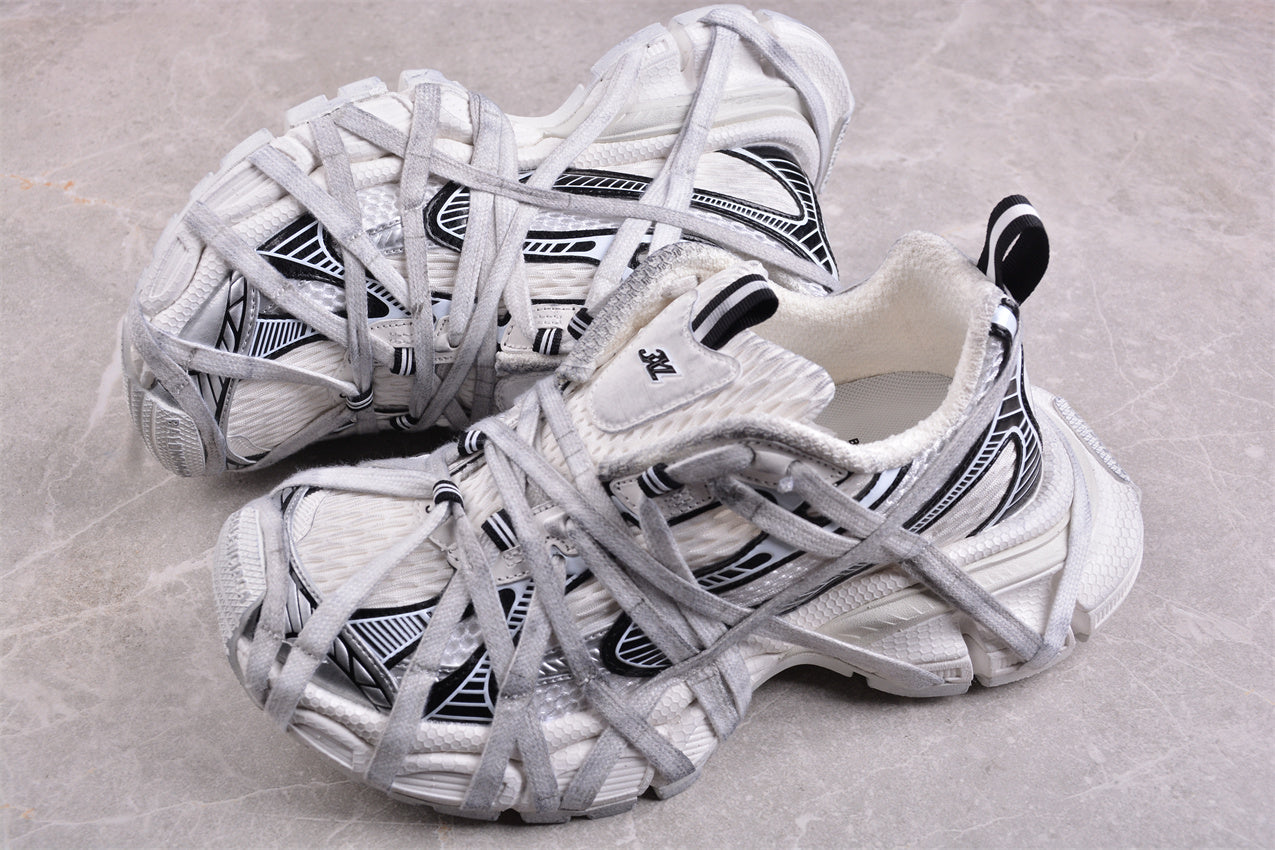 Balenciaga 3XL Extreme Lace Sneaker in White/Black - Best Reps Website 2025