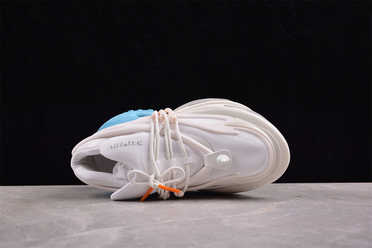 Balmain Unicorn Sneakers  Blue/White – Neoprene &amp; Leather - Best Reps Website 2025