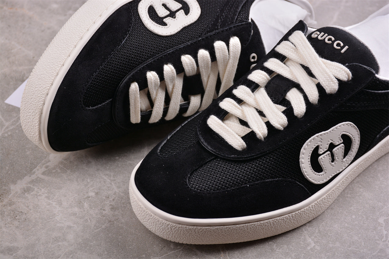 Gucci Interlocking G Black Suede Low Top Sneakers - Best Reps Website 2025