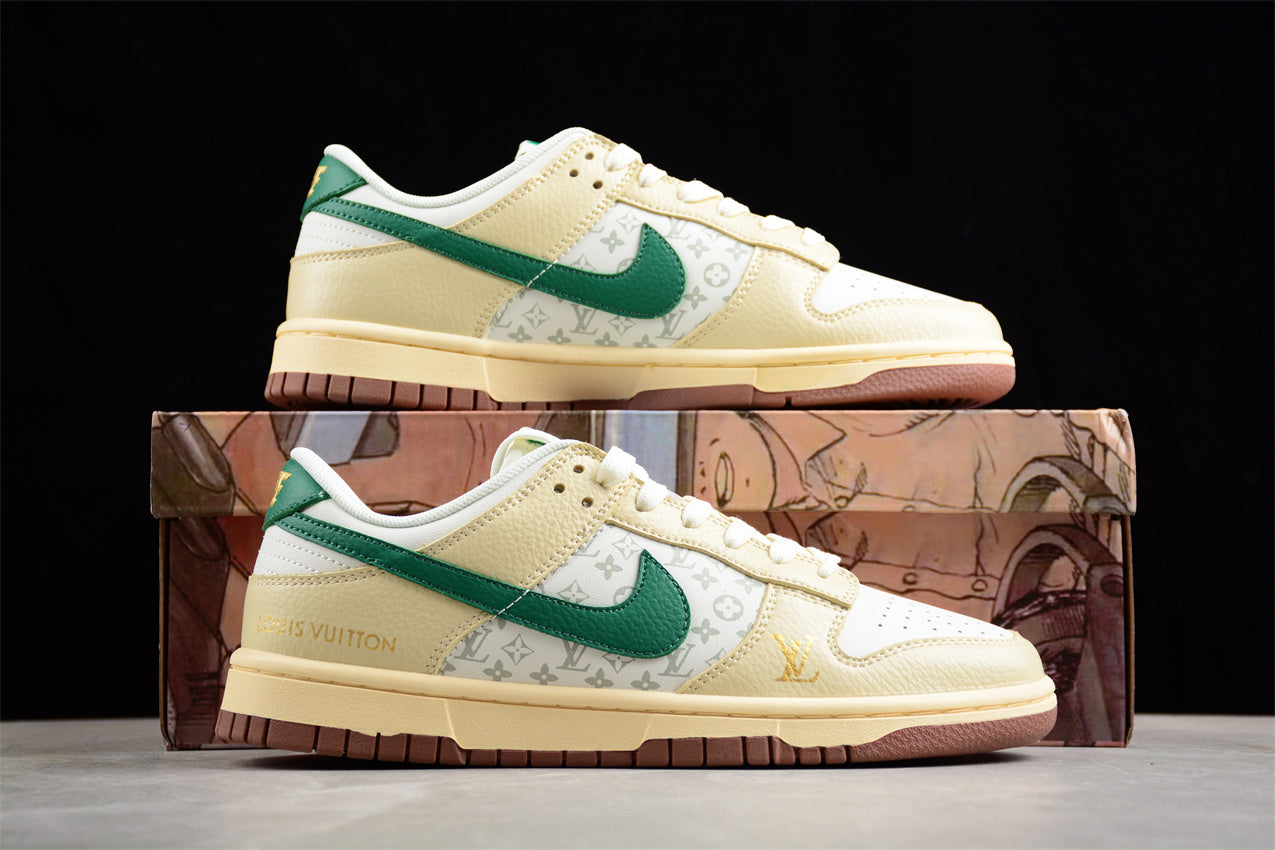 LV x Nike SB Dunk Low PRO Beige Green Gold (XD6188-003) - Best Reps Website 2025