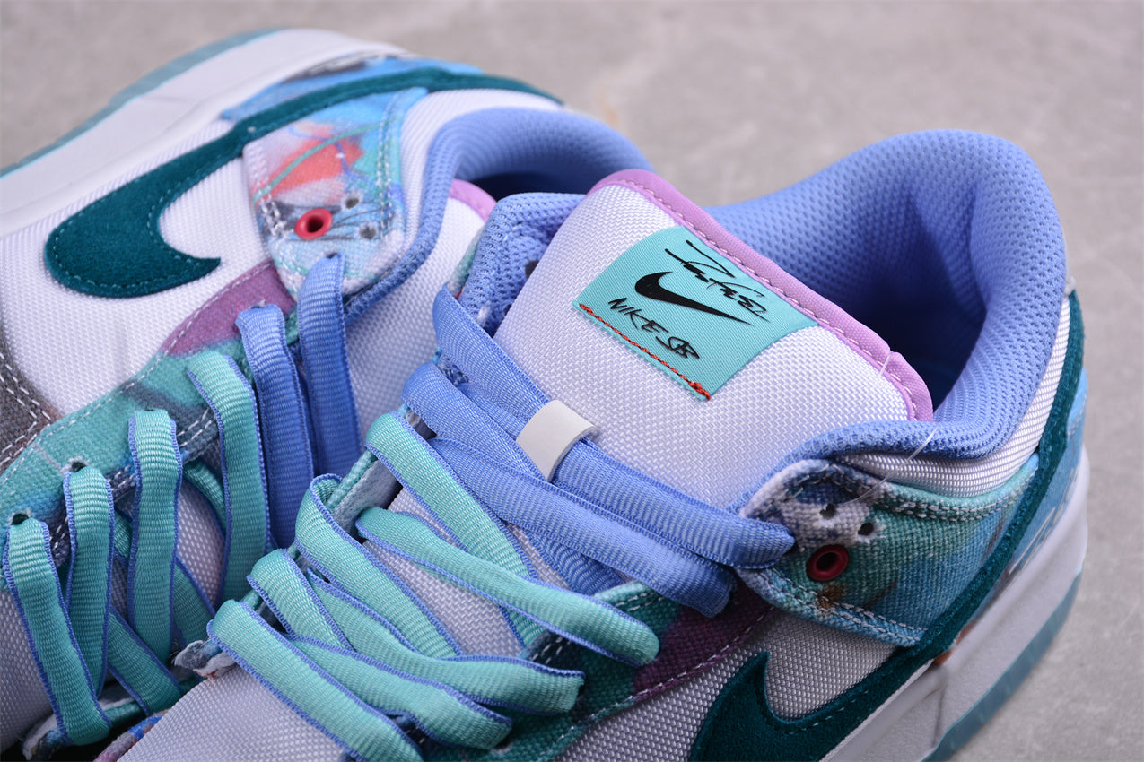 Nike SB Dunk Low Futura Laboratories "Bleached Aqua" - Best Reps Website 2025