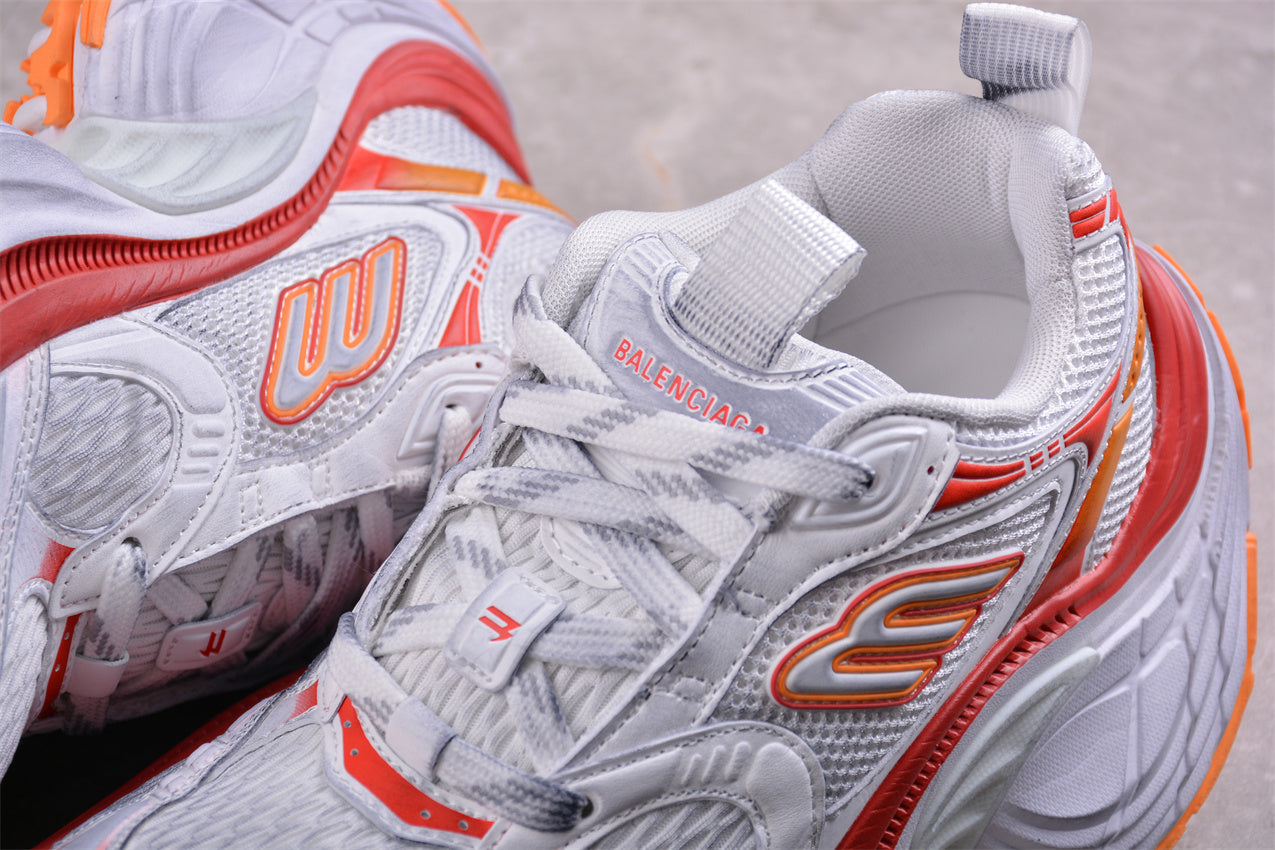 Balenciaga 10XL Sneaker – White/Red/Orange Mesh - Best Reps Website 2025
