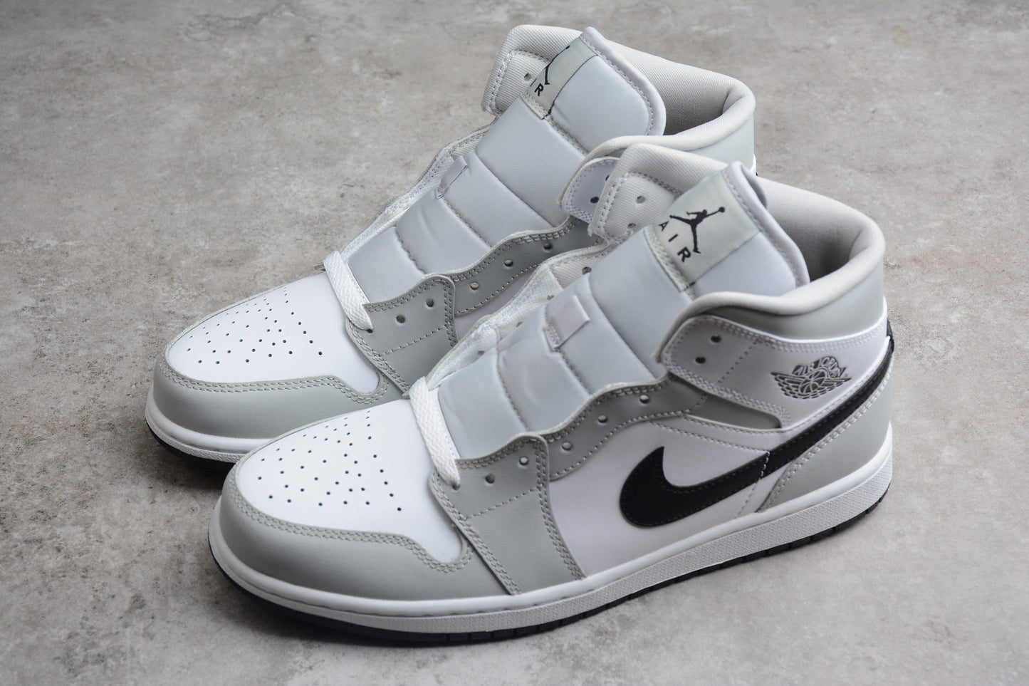 Nike Air Jordan 1 Mid "Grey Fog Black White" - Best Reps Website 2025