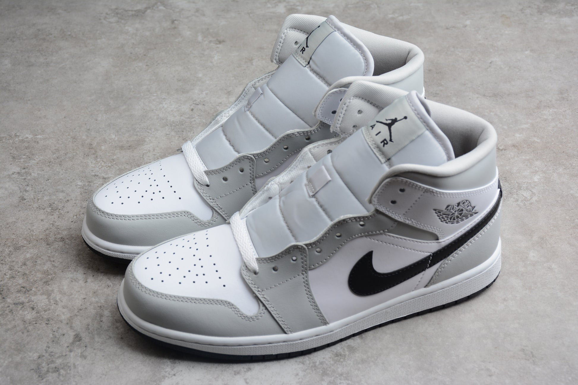 Nike Air Jordan 1 Mid "Grey Fog Black White" - Best Reps Website 2025