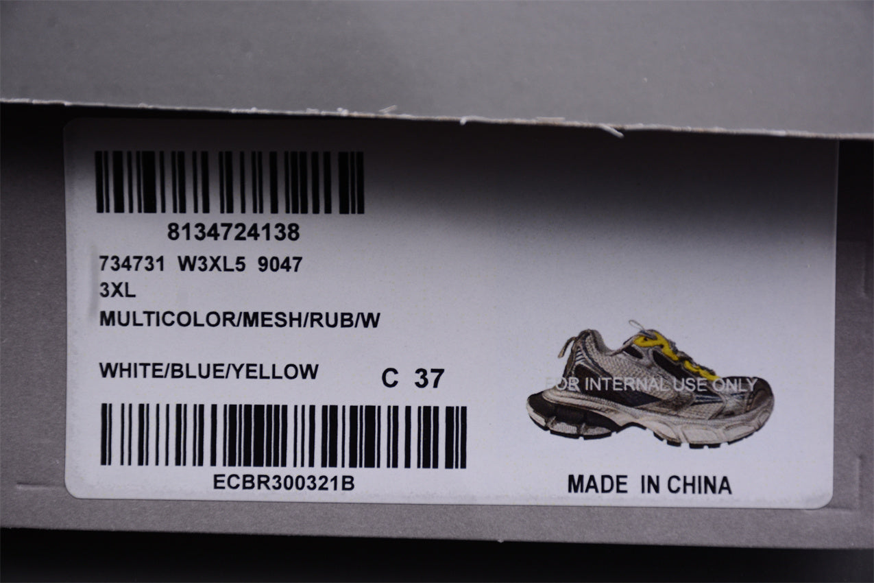 Balenciaga 3XL Sneaker 'Worn-Out - White Blue Yellow' - Best Reps Website 2025