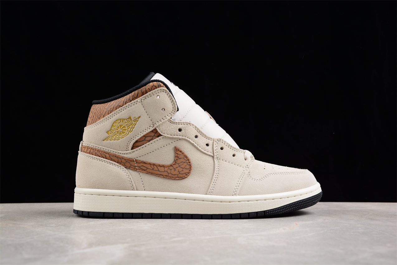 Air Jordan AJ1 Mid "Brown Elephant" - Best Reps Website 2025