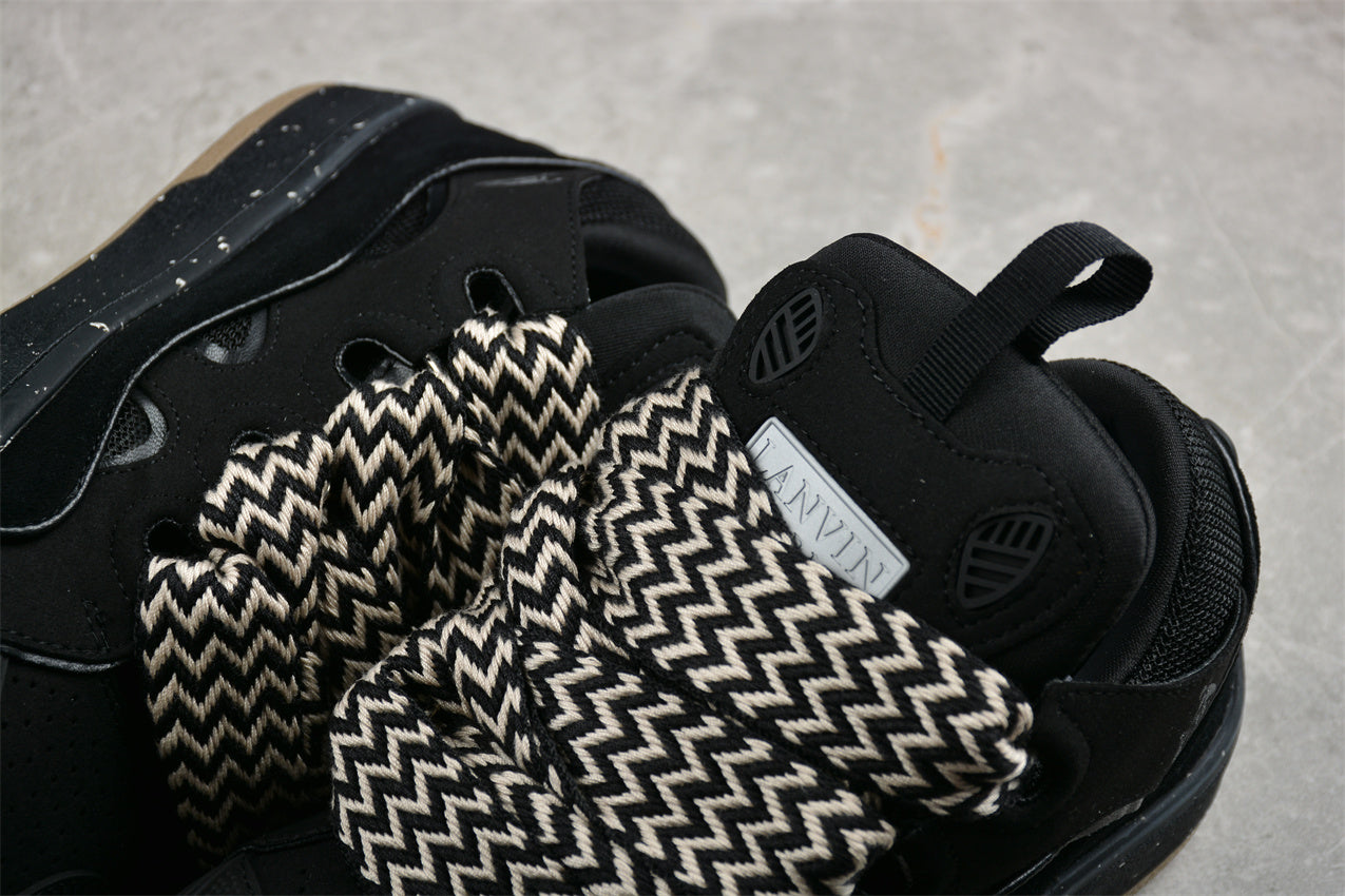 Lanvin Leather Curb Sneaker Black - Best Reps Website 2025