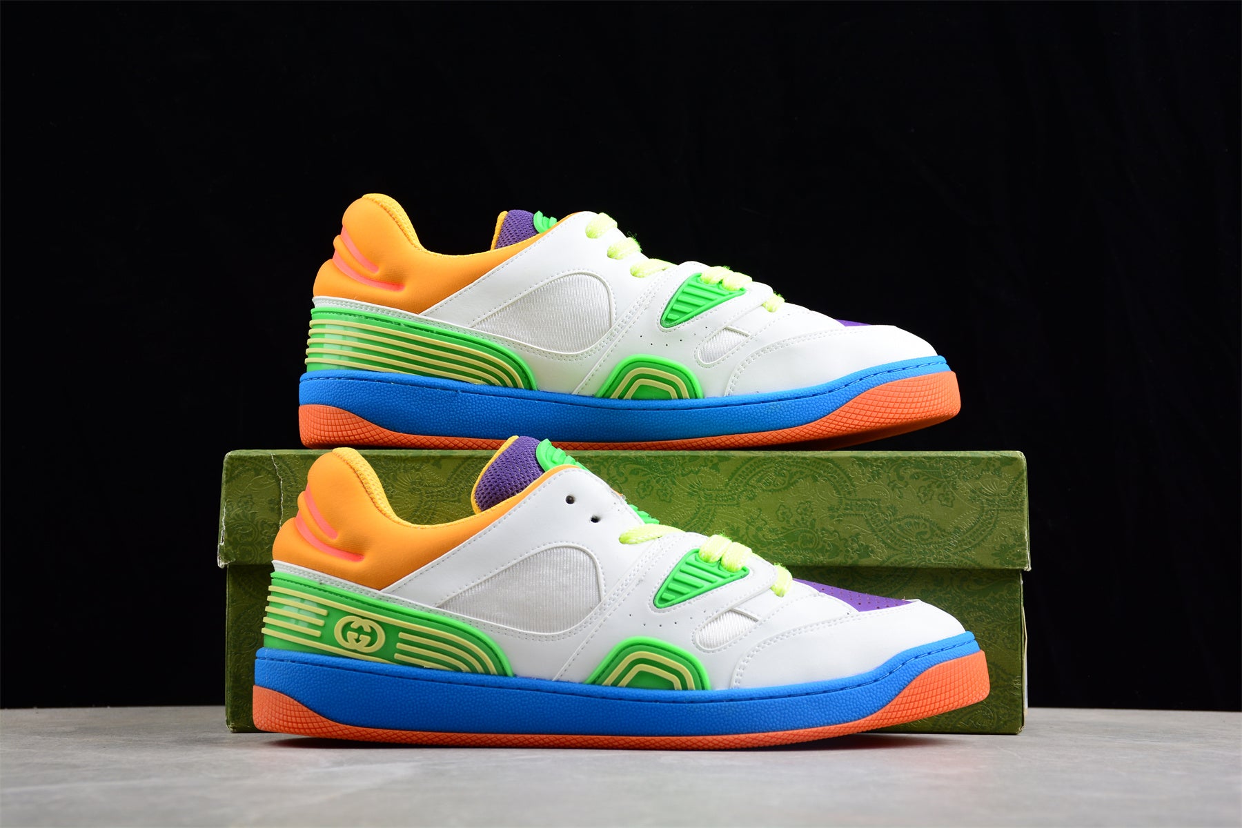 Gucci Basket Low "Orange/Green Demetra" - Best Reps Website 2025