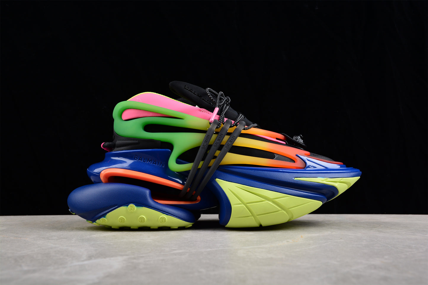 Balmain Unicorn Low-Top Sneakers in Multicolor – Neoprene &amp; Leather - Best Reps Website 2025