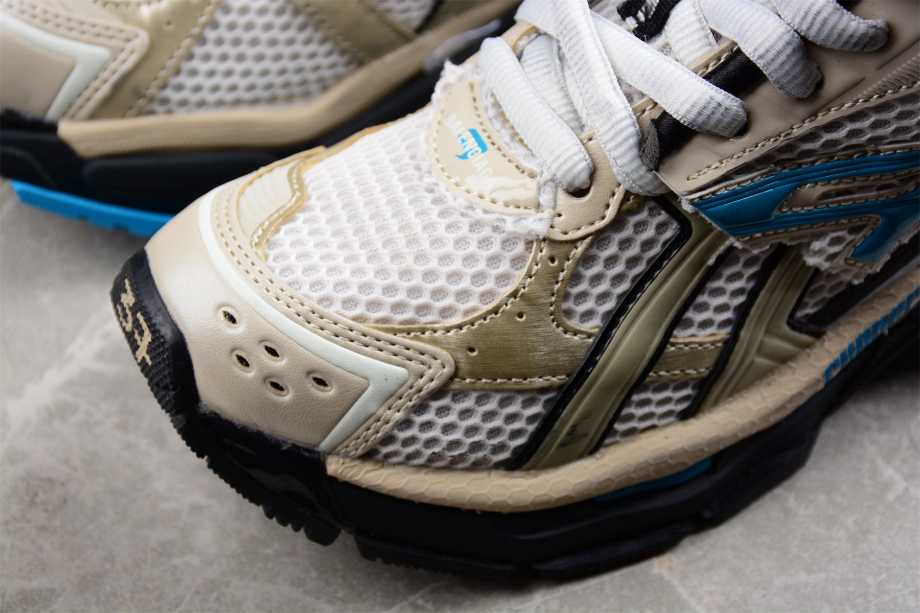 Balenciaga Runner – White/Beige/Blue - Best Reps Website 2025