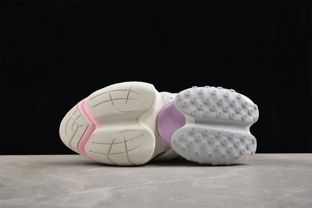 Balmain Unicorn Trainers in Neoprene and Leather Light Pink/Jade - Best Reps Website 2025