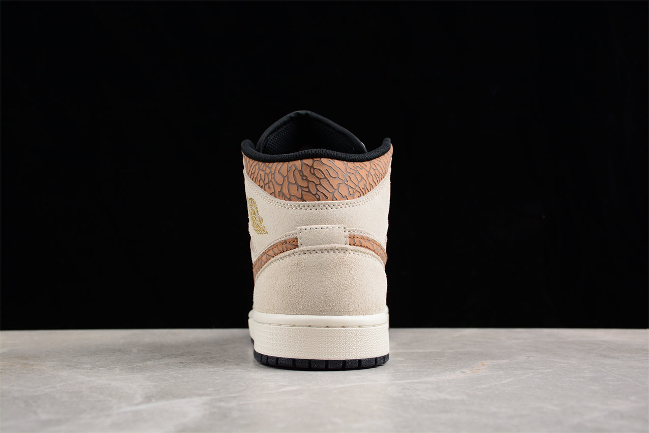 Air Jordan AJ1 Mid "Brown Elephant" - Best Reps Website 2025