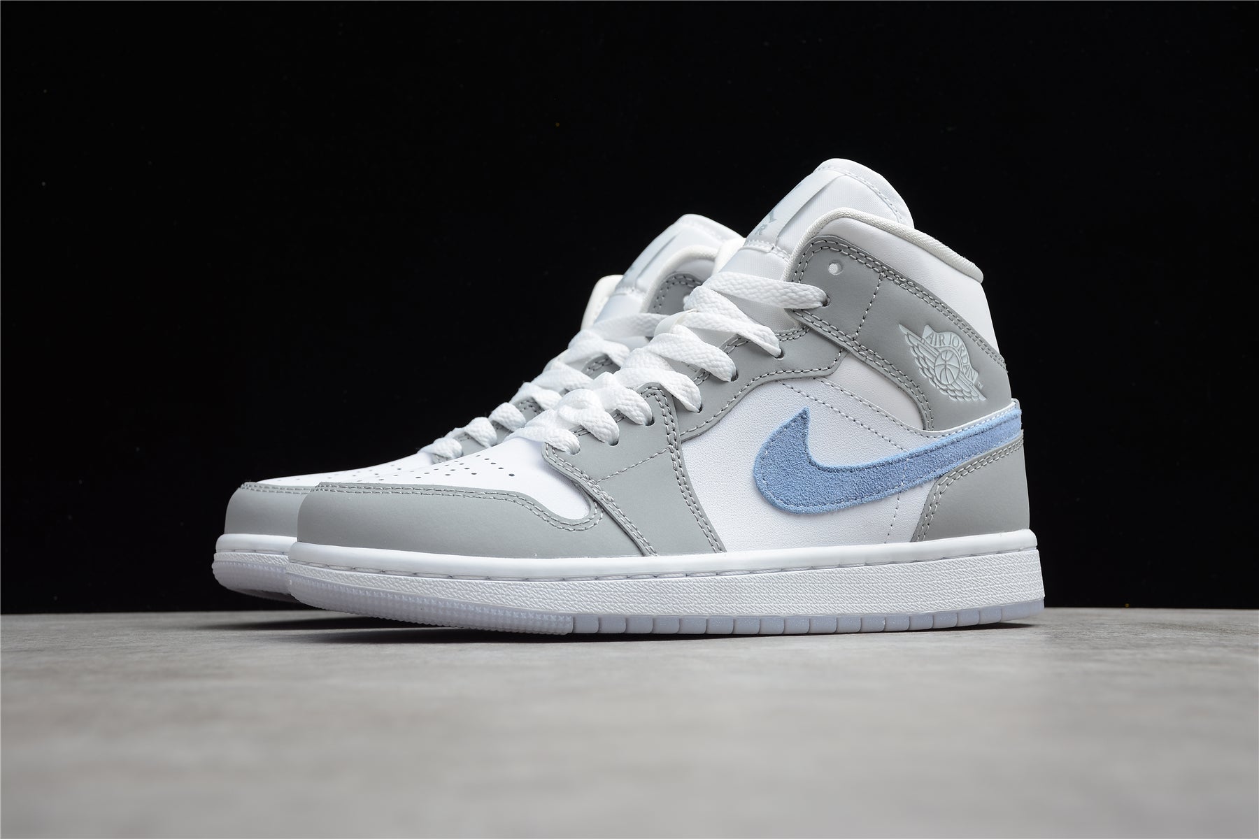 Air Jordan 1 Mid "Wolf Grey Aluminum" - Best Reps Website 2025