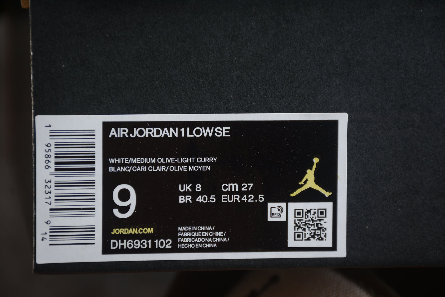 Air Jordan 1 Low SE "Light Curry"