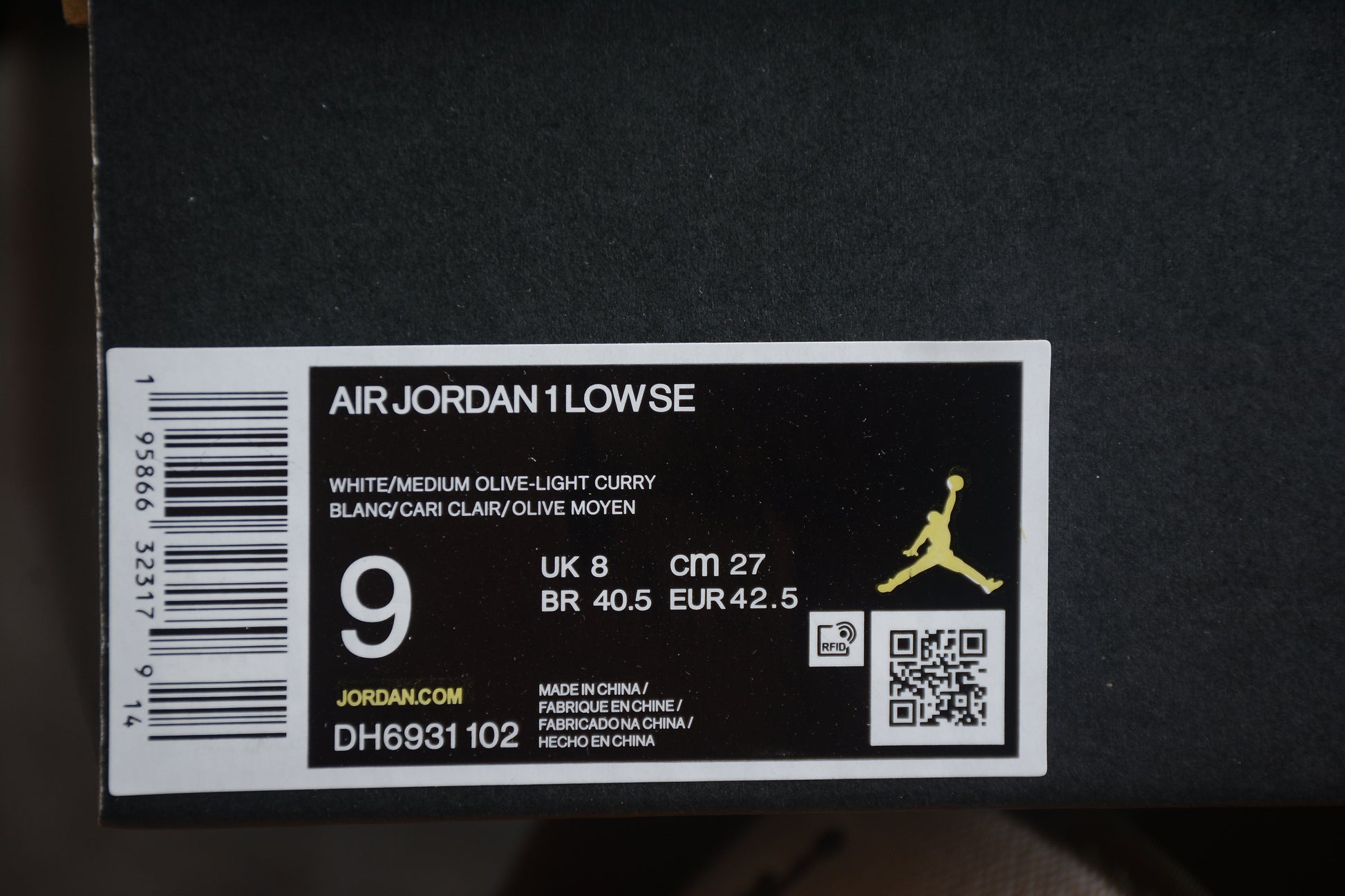 Air Jordan 1 Low SE "Light Curry"