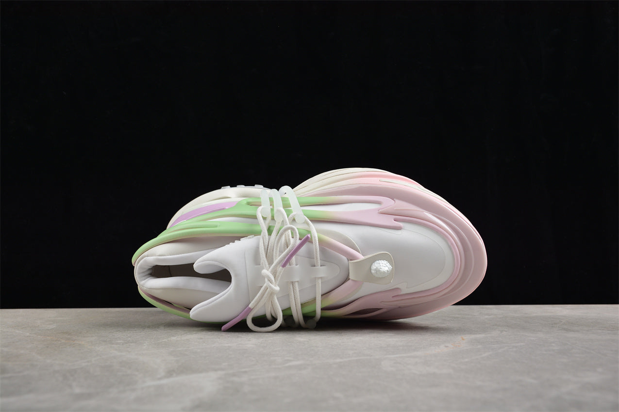 Balmain Unicorn Trainers in Neoprene and Leather Light Pink/Jade - Best Reps Website 2025