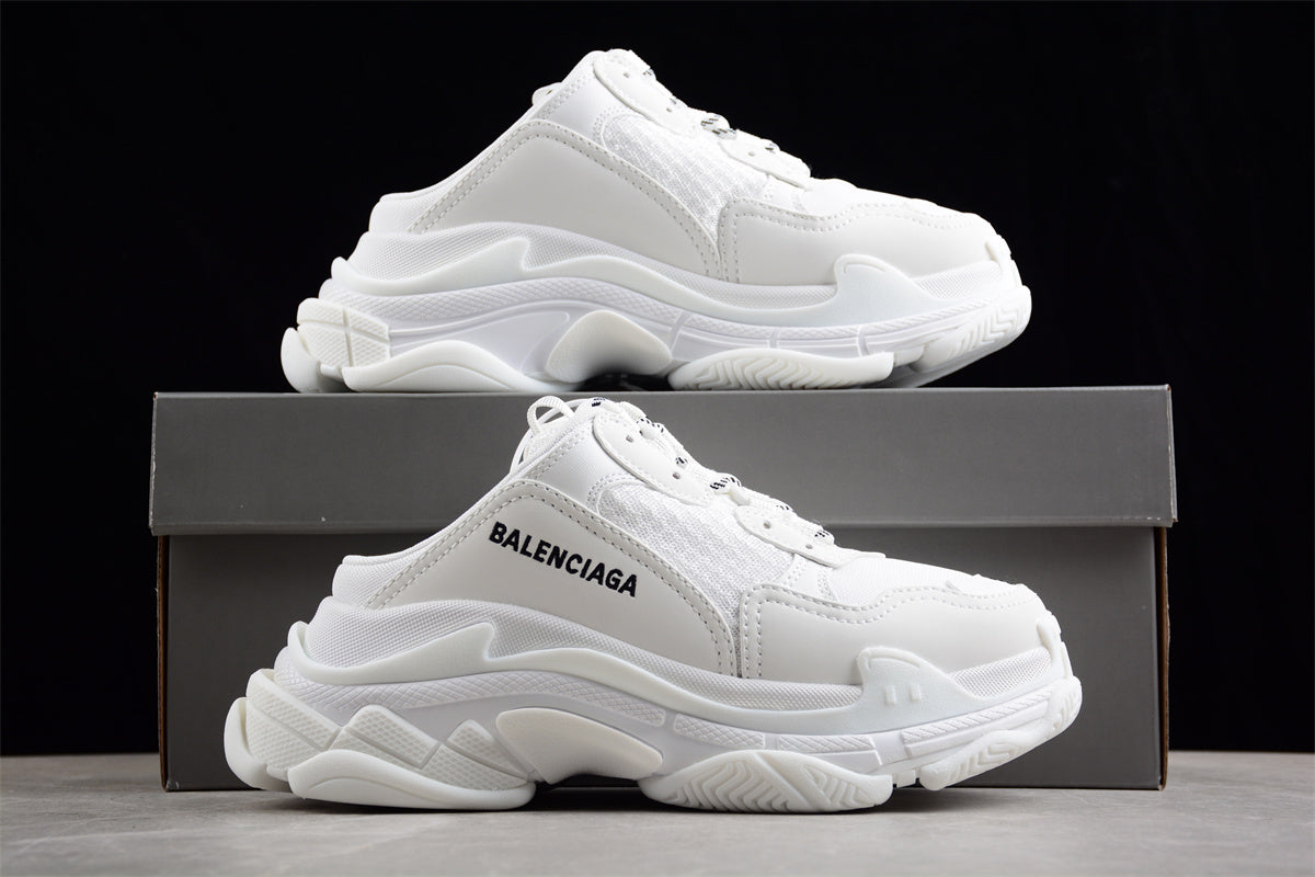 Balenciaga Triple S Mule "All White" - Best Reps Website 2025
