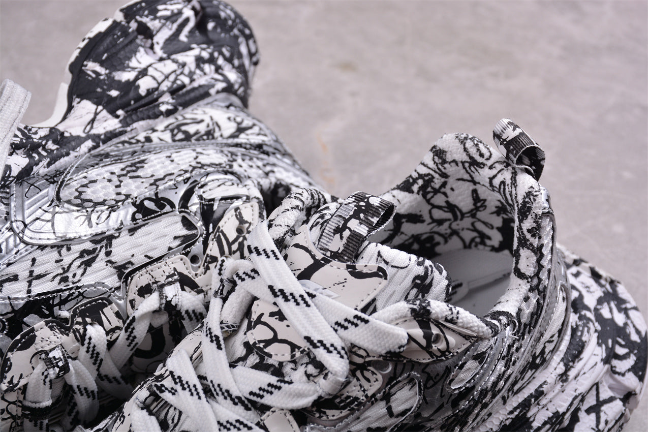 Balenciaga 3XL Extreme Graffiti Sneaker in White/Black - Best Reps Website 2025