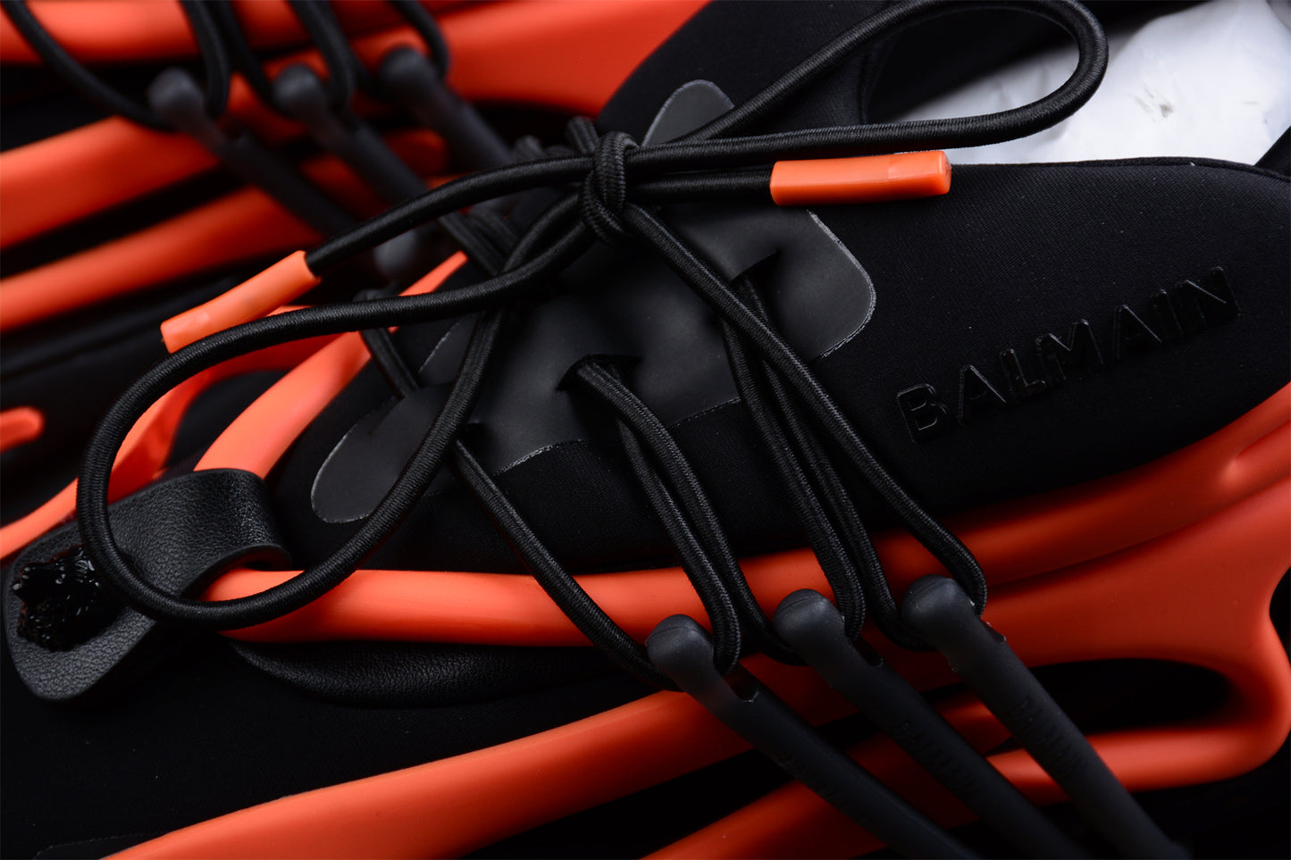 Balmain Unicorn Sneakers in Black/Orange – Neoprene &amp; Leather - Best Reps Website 2025