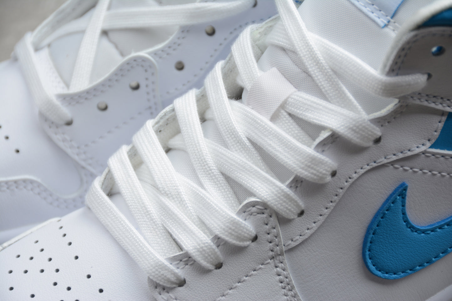 Nike Air Jordan 1 Mid "UNC White Dark Powder Blue" - Best Reps Website 2025