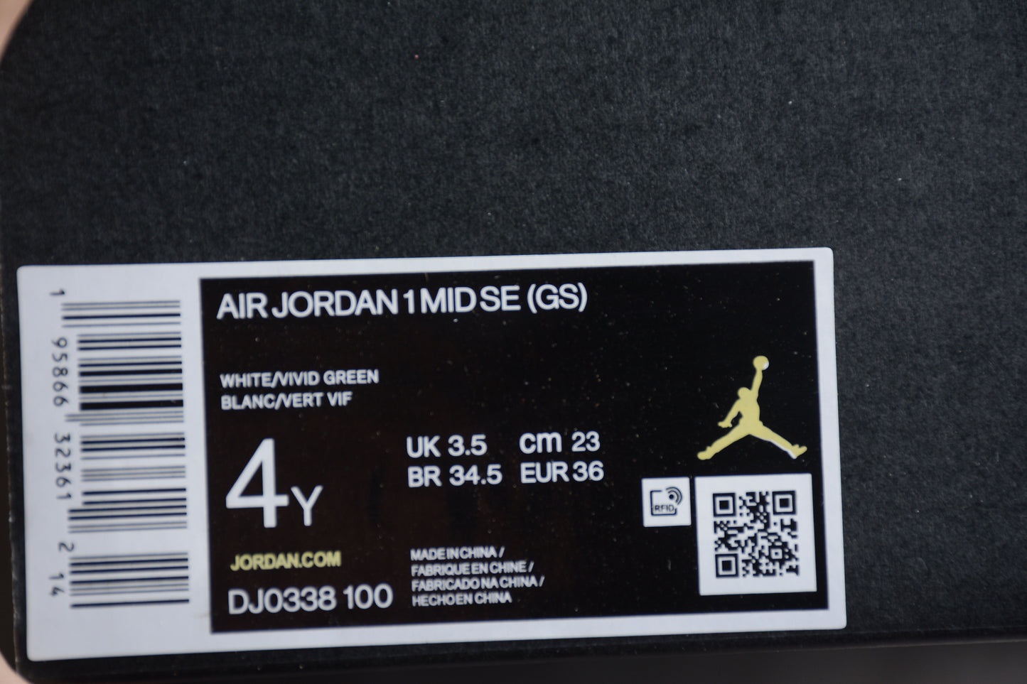 Nike Air Jordan 1 Mid SE White/Vivid Green - Best Reps Website 2025