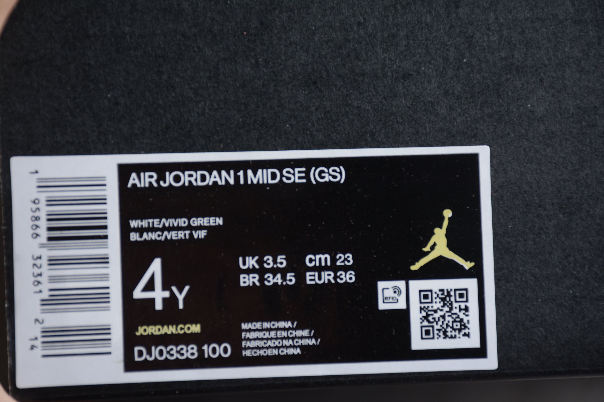 Nike Air Jordan 1 Mid SE White/Vivid Green - Best Reps Website 2025