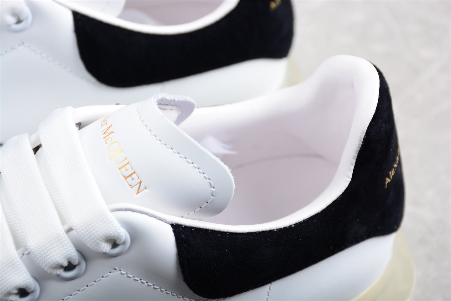 Alexander McQueen Oversized Air Sole Sneaker in White/Black - Best Reps Website 2025