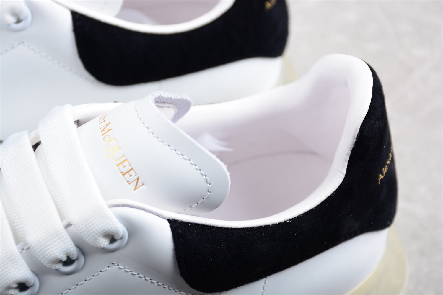 Alexander McQueen Oversized Air Sole Sneaker in White/Black - Best Reps Website 2025
