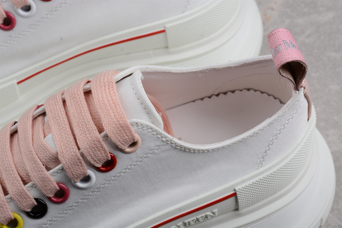 Alexander McQueen Tread Slick Low Lace Up White Multi (Women's) - Best Reps Website 2025