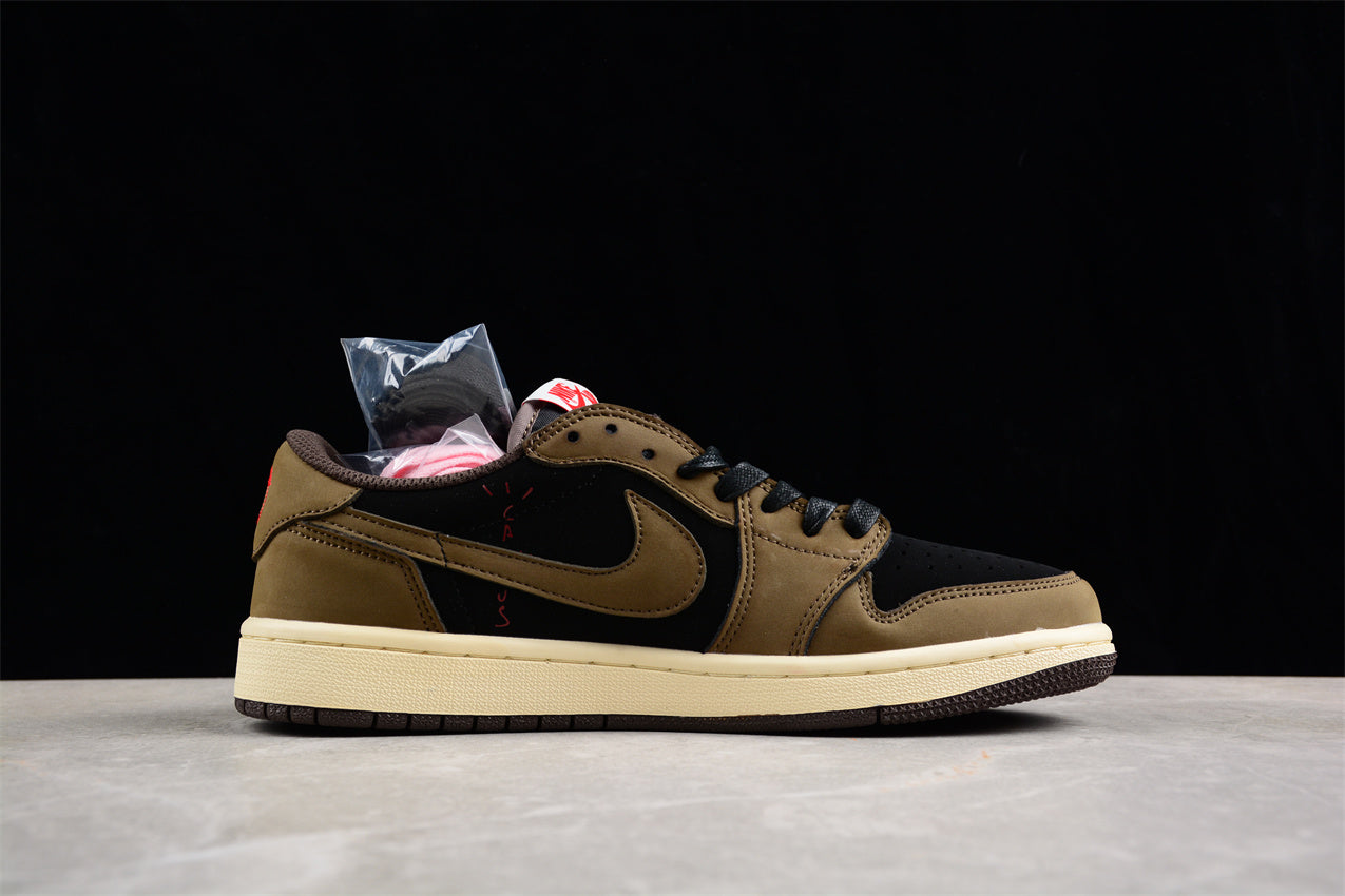 Jordan 1 Retro Low OG SP Travis Scott Black Dark Mocha