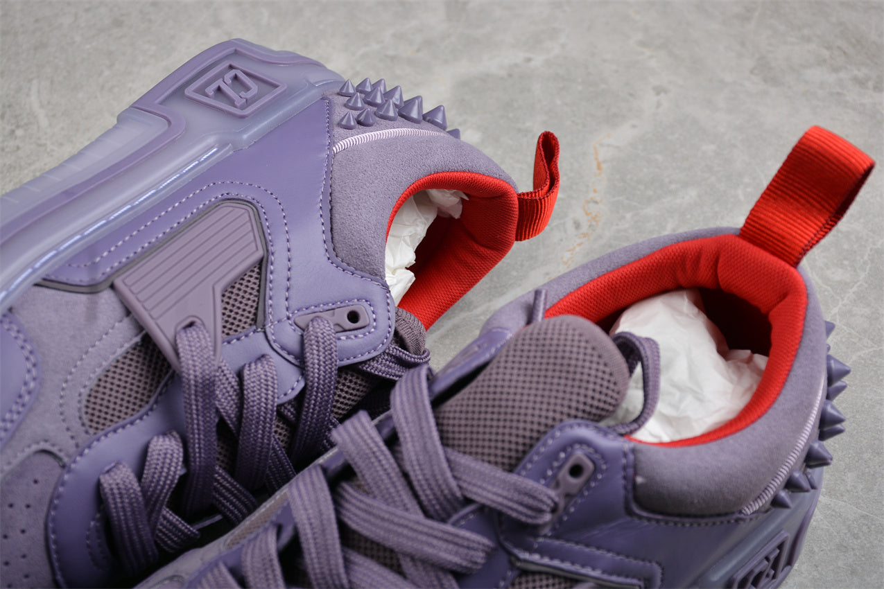  Christian Louboutin Astroloubi Spiked Leather in Purple 