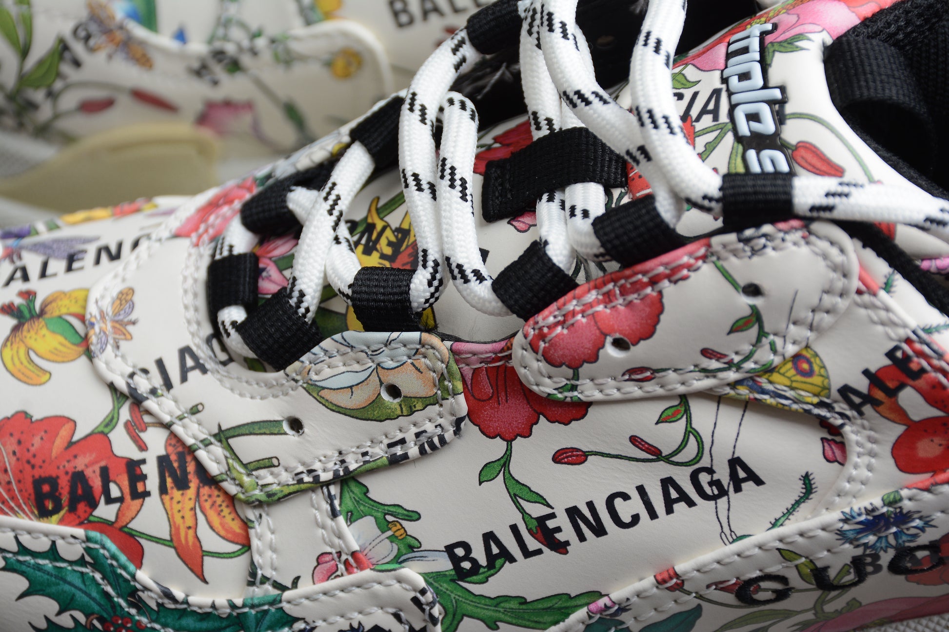 Gucci x Balenciaga The Hacker Project Triple S – Flora Print - Best Reps Website 2025