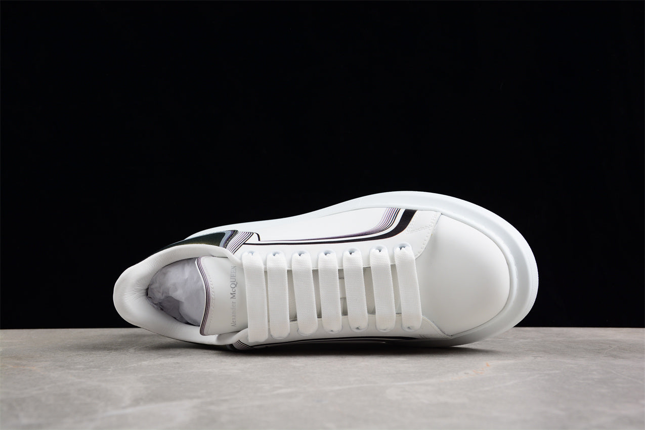 Alexander McQueen Oversized Sneaker in White/Silver - Best Reps Website 2025