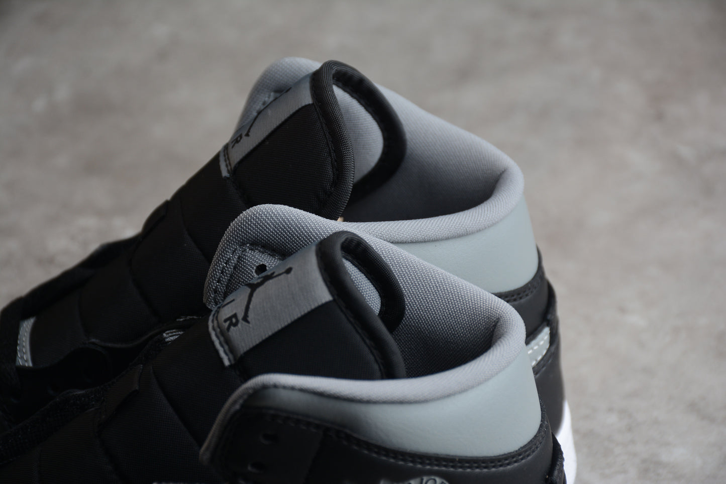 Nike Air Jordan 1 Mid Black/Particle Grey/White - Best Reps Website 2025