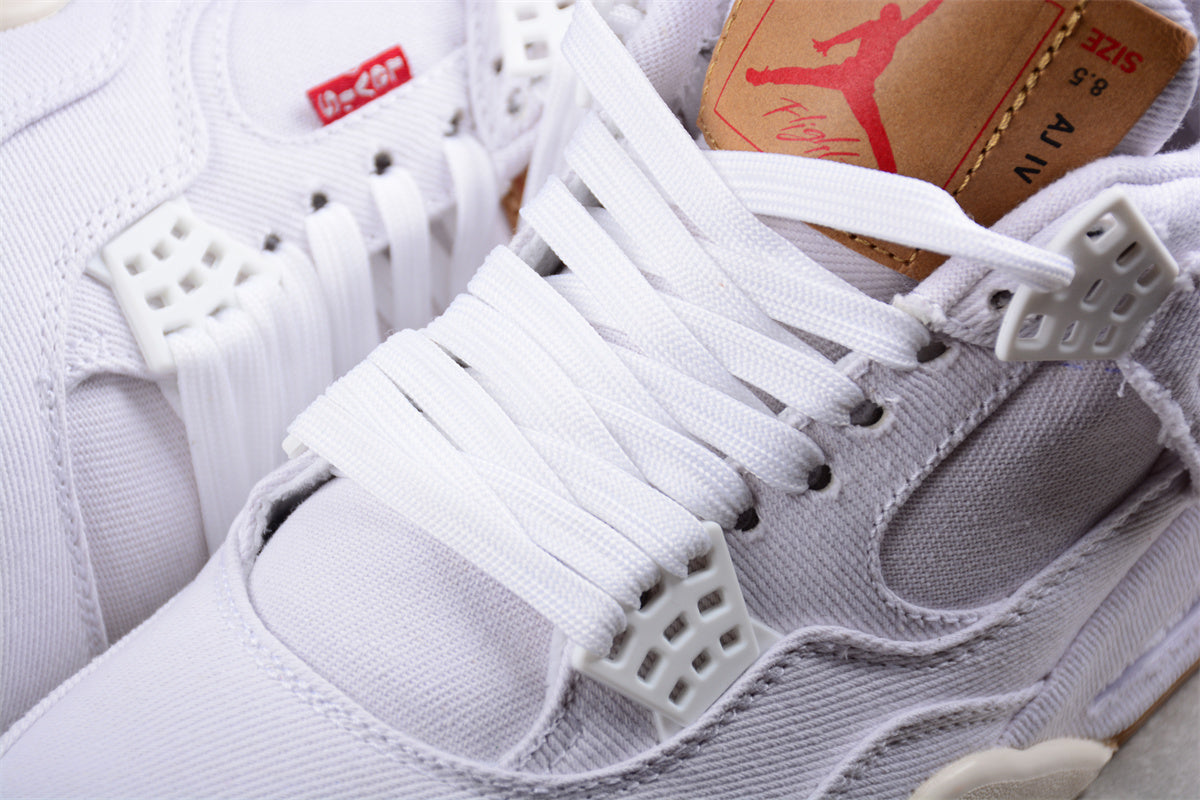 Levi’s x Air Jordan 4 Retro "White Denim" - Best Reps Website 2025