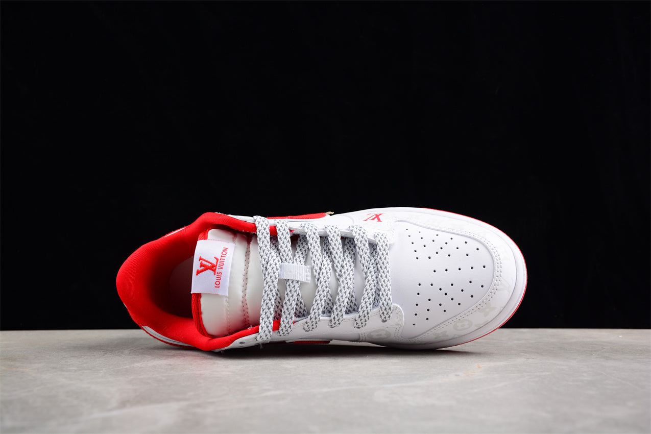 Nike Dunk Low x Louis Vuitton White Red - Best Reps Website 2025