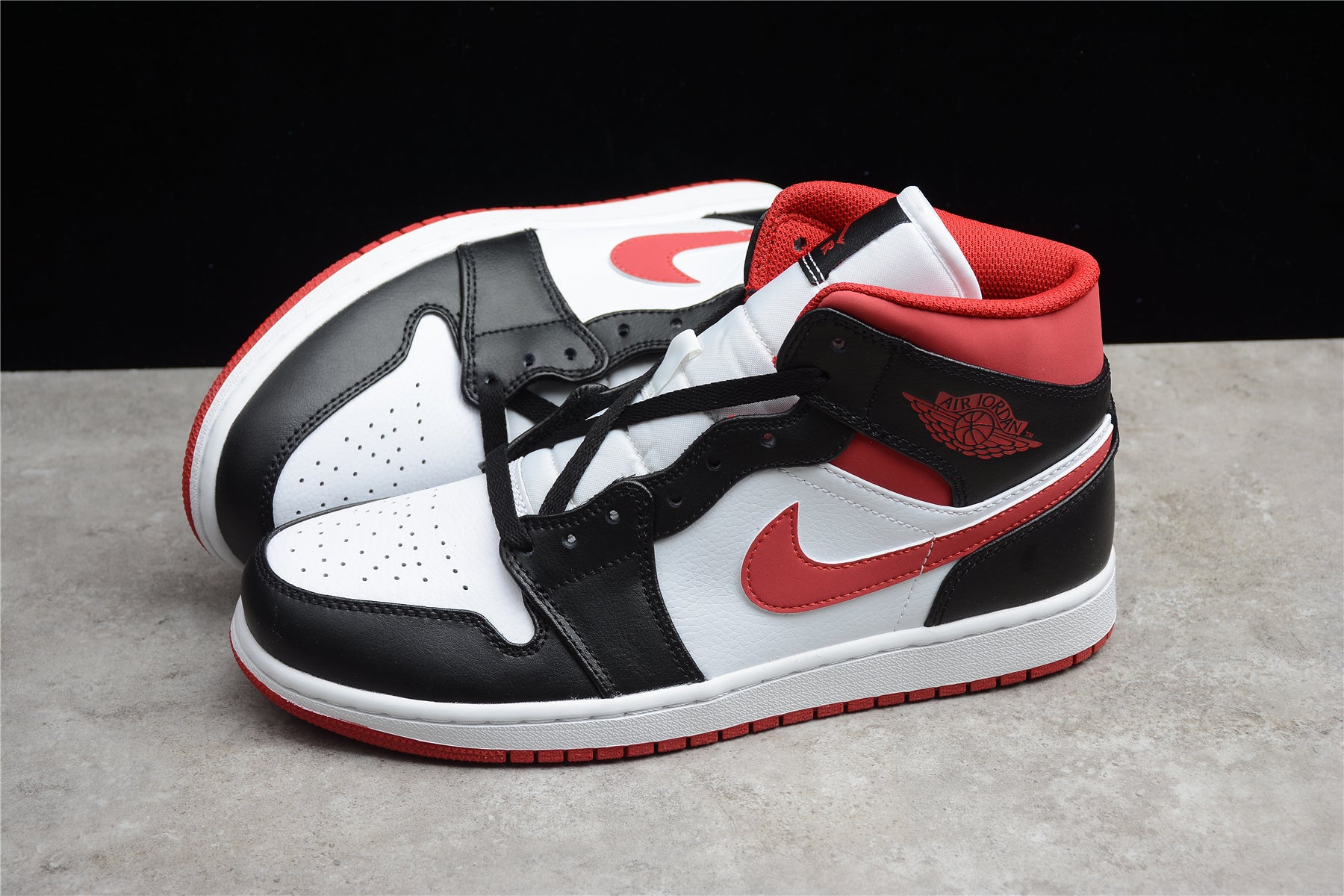 Air Jordan 1 Mid "Gym Red Black White" Chicago Bulls - Best Reps Website 2025