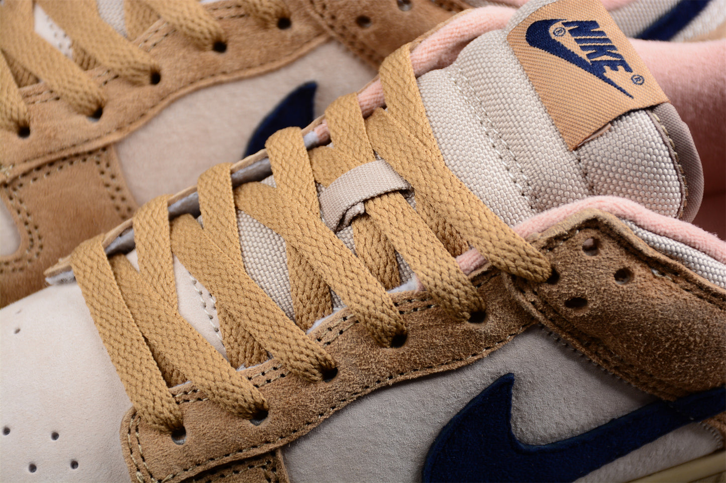 Nike SB Dunk Low in Beige and Navy - Best Reps Website 2025