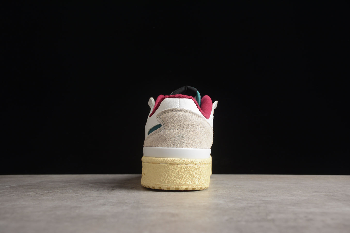adidas Forum Low in White/Teal/Burgundy