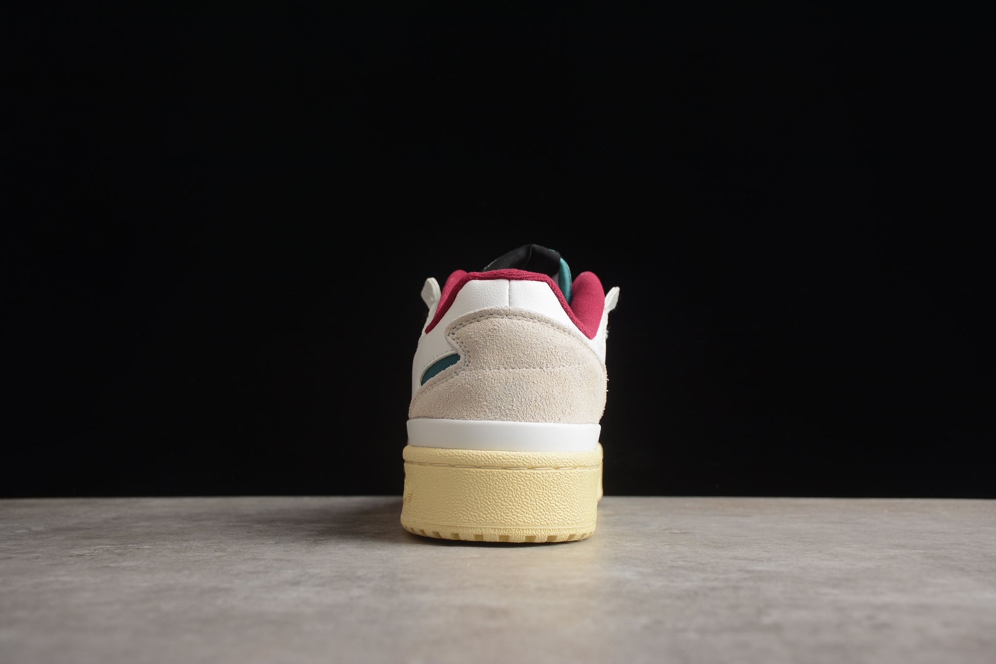 adidas Forum Low in White/Teal/Burgundy